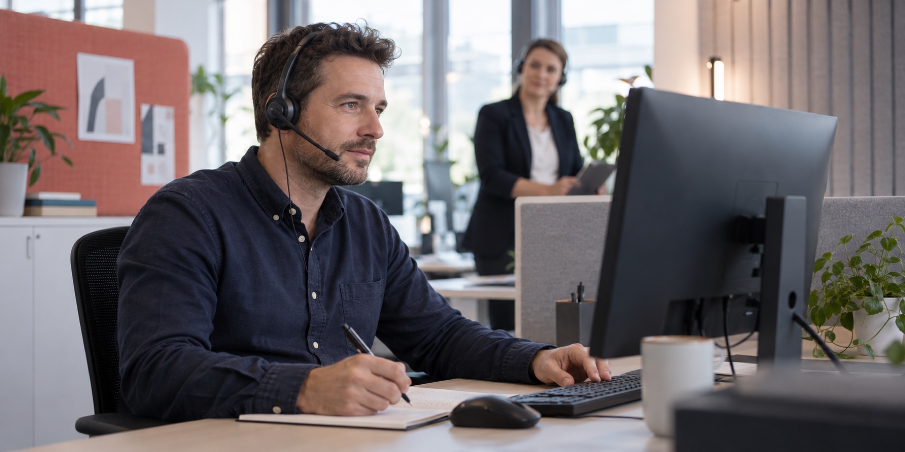 Telefonische medewerker luistert aandachtig en registreert neutraal de feiten van een klacht