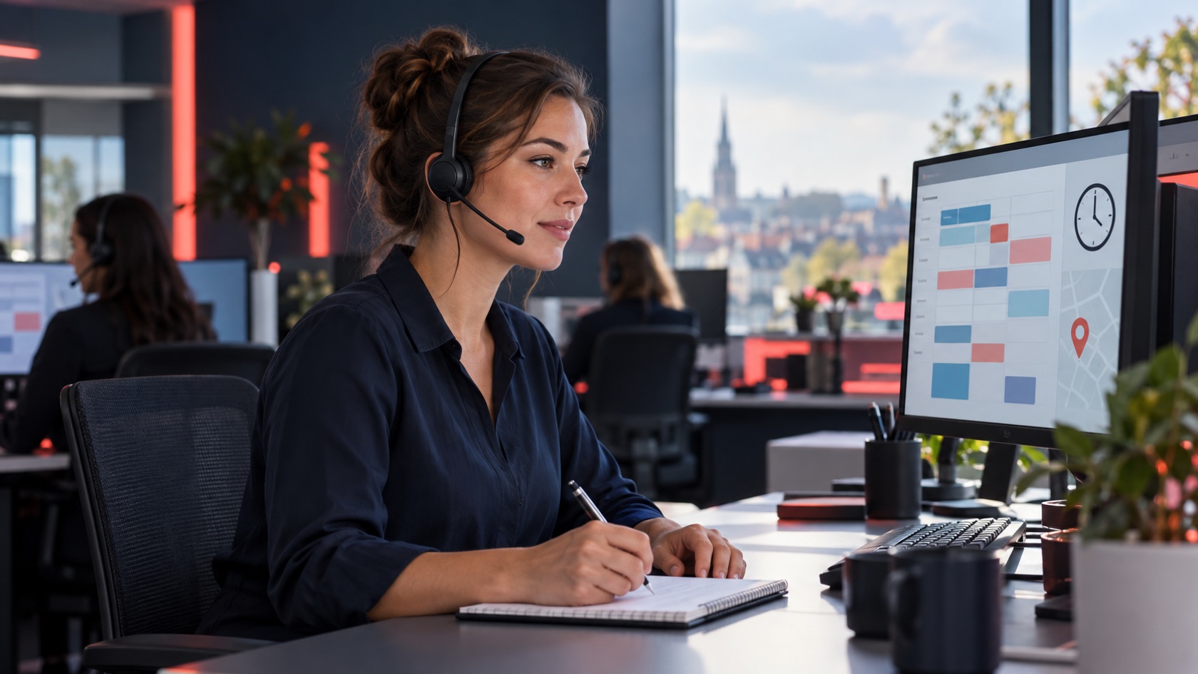 TeleDispatch-medewerker registreert de melding dat een thuiszorg- of dienstenchequemedewerker niet is aangekomen